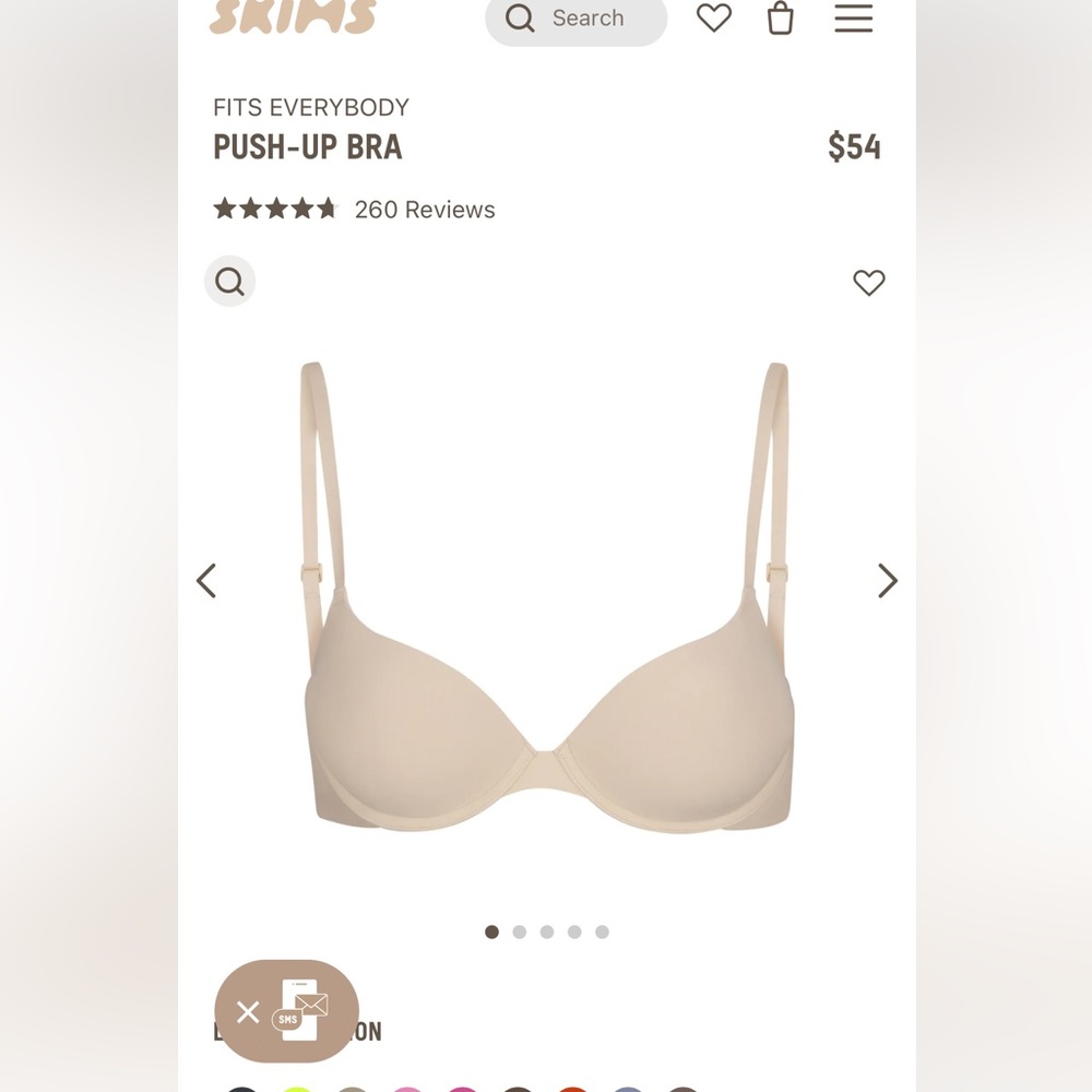 Skims push-up bra 32C